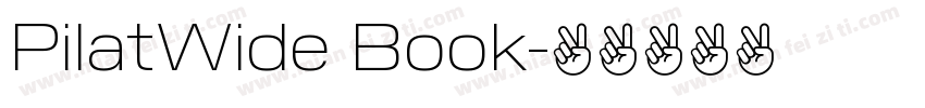 PilatWide Book字体转换
